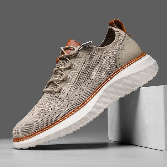 Scarpe Casual da Uomo in Maglia con Lacci - Image 1
