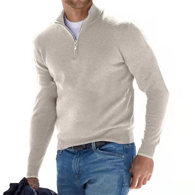 Maglione da Uomo con Zip Corta e Maniche Lunghe - Image 5