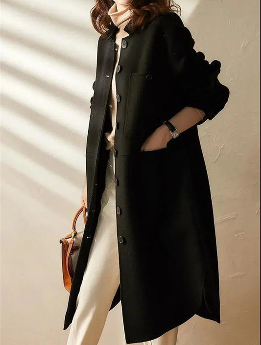 Cappotto Lungo Abbottonato da Donna - Image 1