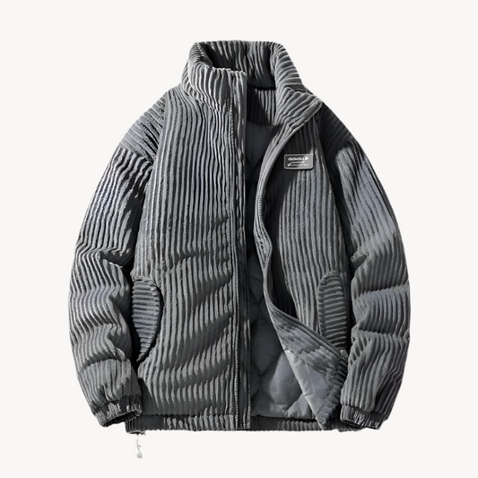 Giacca da uomo in velluto a coste con zip intera - Image 1