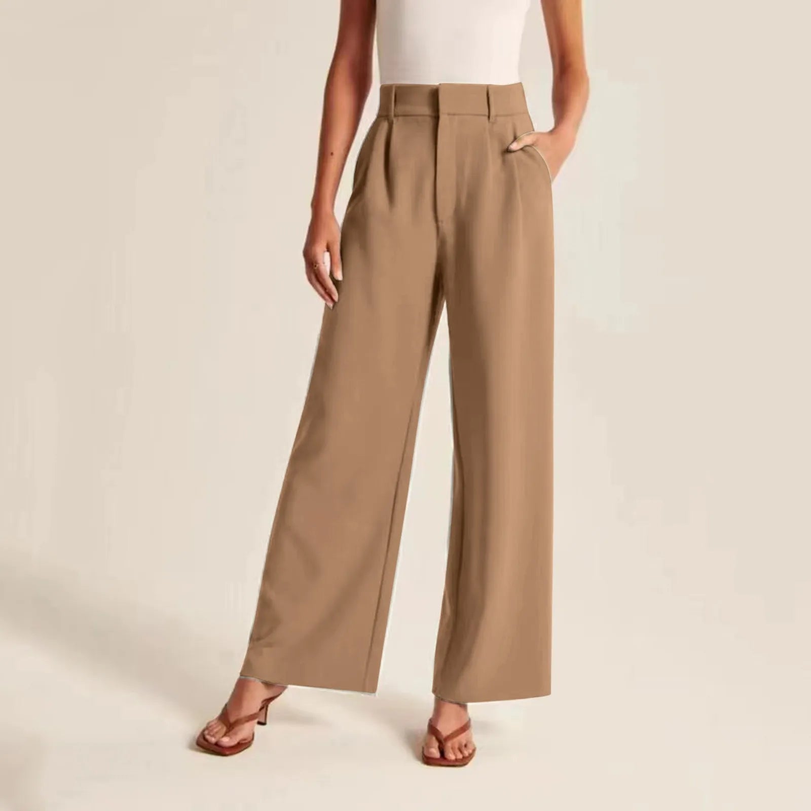 Pantaloni Eleganti da Donna a Gamba Larga - Image 3