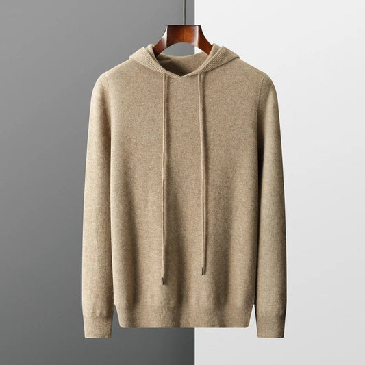 Felpa con Cappuccio in Maglia a Maniche Lunghe da Uomo - Image 1