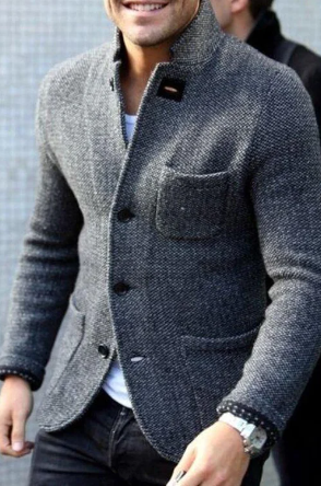 Giacca Casual da Uomo con Bottoni - Image 1