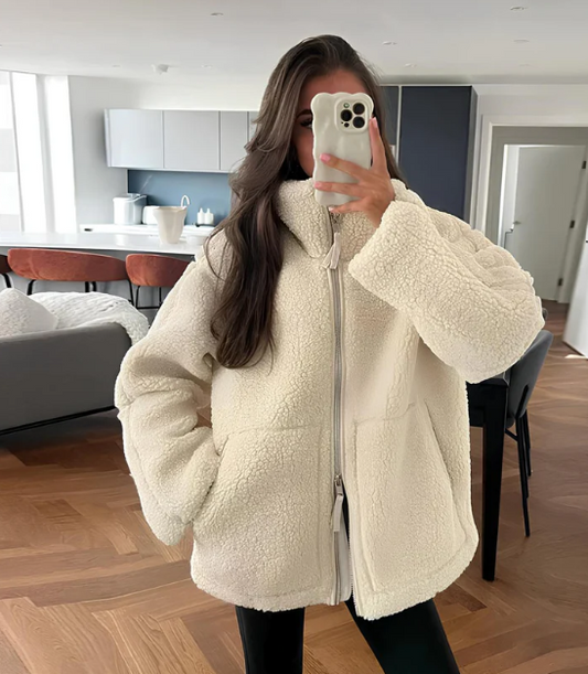 Giacca Sherpa da Donna con Zip - Image 1