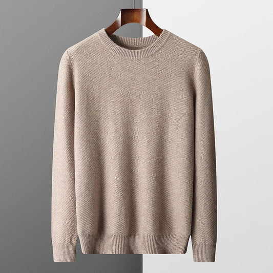 Maglione in maglia girocollo da uomo - Image 1