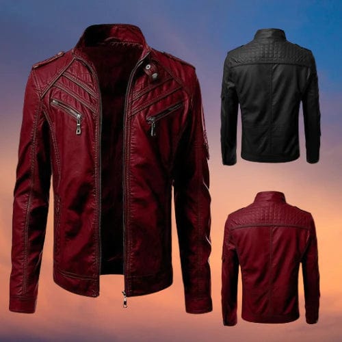 Giacca da motociclista slim-fit da uomo - Image 1