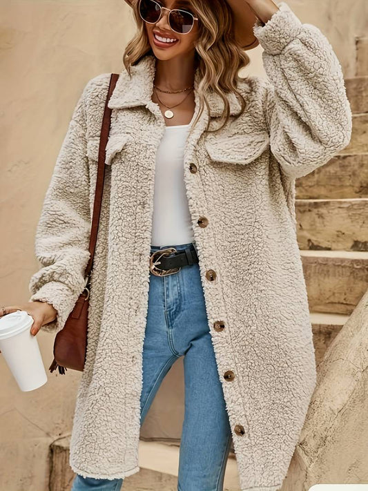 Cappotto Sherpa Oversize da Donna - Image 1