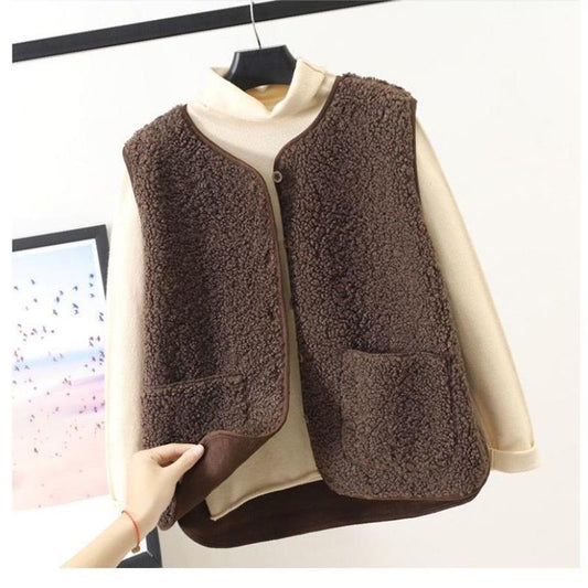 Gilet da donna senza maniche dal taglio comodo - Image 1