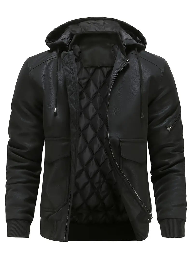 Giacca bomber da uomo con cappuccio - Image 3