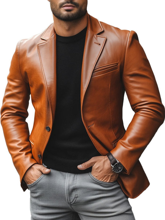 Blazer da Uomo in Pelle - Giacca - Image 1