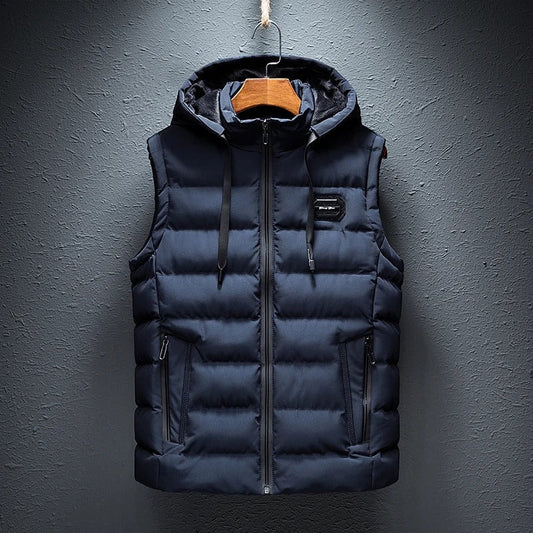 Gilet Piumino da Uomo con Cappuccio - Image 1