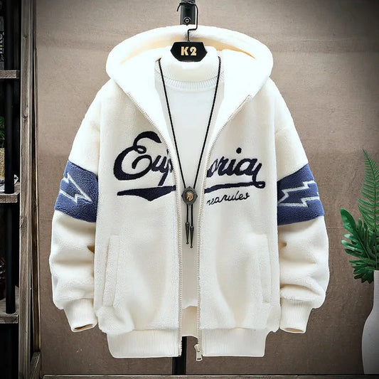 Giacca da uomo con cappuccio e zip - Image 1